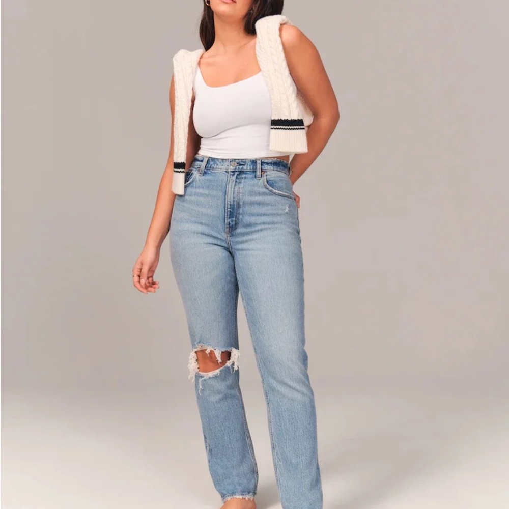 Abercrombie & Fitch Light Blue Straight Leg Jeans
